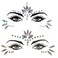 Mermaid Face Gems Stick Jewels for Women Cosplay Mermaid Halloween Club Eye Face Gems Makeup Stickers Rave Party Gift for Kids Eye Face Jewels Festival Tattoo Concert Dress-up Decorations