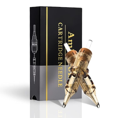 Ambition Premium #08 Bugpin 1RL DisposableTattoo Needles Cartridges Supply 1 Round Liner 20Pcs for Professionals and Beginners Tattoo Artists