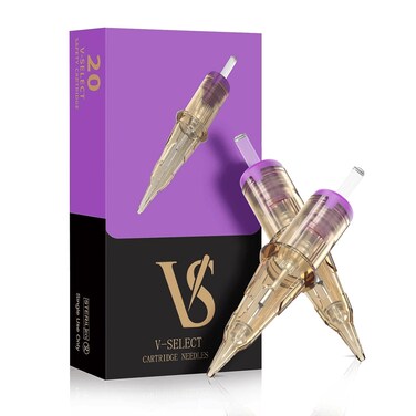 EZ Tattoo Cartridge Needles - 20Pcs #08 (1RL) Permanent Makeup SMP Bugpin Round Liner 0.25mm Microblading Hair Scalp for Tattoo Pen Rotary Machine Supply - V-SELECT