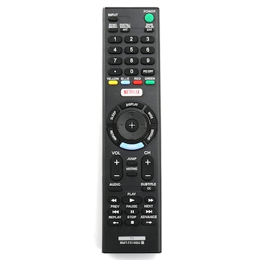 RMT-TX102U Replacement Remote Control fit for Sony TV KDL-55W6500D KDL-32R500C KDL-55W6500 KDL-32W600D KDL-48R550C KDL-55W650D KDL-32W650D KDL-48R510C KDL-48W650D KDL-40R510C KDL-40R530C KDL-40R550C