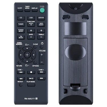 RM-AMU171 Replace Remote Control Applicable for Sony Hi-Fi System CMT-BT80W CMT-BT80WB CMTBT60 CMTSBT100 CMTSBT100B HCDSBT100 CMTBT80W CMTBT80WB CMT-BT60 CMT-SBT100 CMT-SBT100B HCD-SBT100