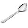 Teaspoon Set of 12, E-far 6.7 Inch Stainless Steel Hammered Spoons for Kitchen or Restaurant, Non-toxic &amp; Mirror Polished, Squared Edge &amp; Dishwasher Safe