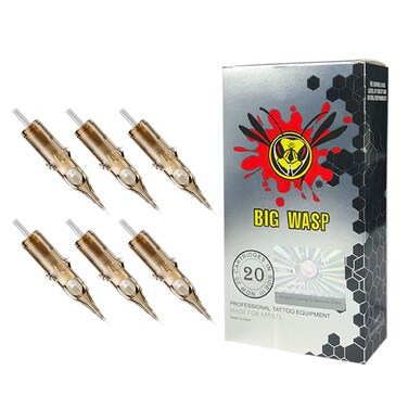 BIGWASP #12 Standard 13RS Tattoo Needle Cartridges 13 Round Shader 20Pcs (Generation 3)