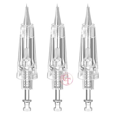 50pcs Permanent Makeup Tattoo Needle Cartridges Disposable T Shape Tattoo Needle for Digital Eyebrow/Lips/Eyeliner Tattoo Machine (3P)