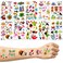 LOMIMOS 138pcs Hawaiian Luau Themed Temporary Tattoo,Tropical Summer Beach Pool Party Sticker for Kid Adult (10 Sheets)