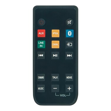 R7114S Replacement Remote Control fit for BlackWeb Bluetooth 2.1-Channel Soundbar System BWA18SB001