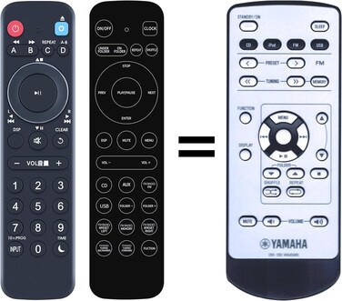New CRX-330 WQ45460 Replacement Remote Control Compatible for Yamaha Bookshelf CD Receiver MCR-330 MCR-230