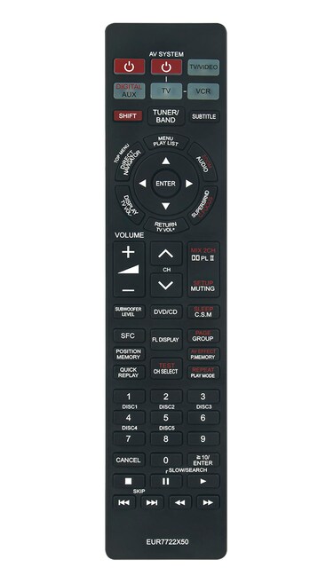 EUR7722X50 Replace Remote Control fit for Panasonic DVD Home Theater Sound System SC-HT920 SA-HT920