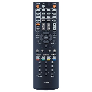 ZWP RC-866M Replacement Remote Control fit for Onkyo AV Receiver TX-NR626 HT-RC560 TXNR626 RC-868M HT-S5300 HT-S6300 HT-S7300 TXNR315 HT-R391 TX-NR315 TX-NR525 TXNR525 TX-NR737