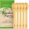 Golden Nature Bamboo Spoon Set (10 Pc), Small Kitchen Teaspoons, Tiny Wooden Spoons Perfect for Sugar, Spices, Seasoning, Coffee, Jam, Herbs, Honey &amp; Dessert