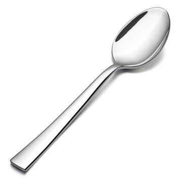 Teaspoon Set of 12, E-far 6.7 Inch Stainless Steel Spoons for Kitchen or Restaurant, Non-toxic &amp; Mirror Polished, Squared Edge &amp; Dishwasher Safe