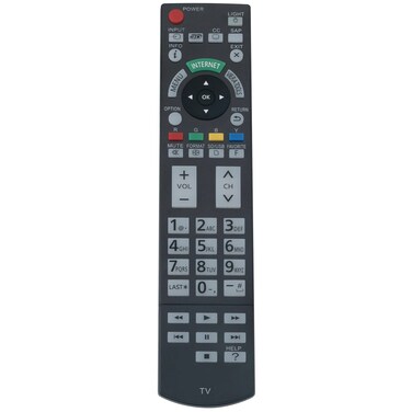 N2QAYB000703 Replacement Remote Control Supports for Panasonic Viera TV TC-P55GT50 TC-P65GT50 TC-P50GT50 TC-P60GT50 TC-P50ST50 TC-P55ST50 TC-P60ST50 TC-P55VT50 TC-P65ST50 TC-L55LE54 TC-P65VT50