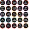 25 Pieces Motivational Refrigerator Magnets Inspirational Magnets Round Quote Magnets for Fridge Whiteboard Locker Supplies