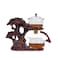 Zurucily Glass Teapot Set with Infuser Semi Automatic Tea Set Magic Teapot (Tree - red)
