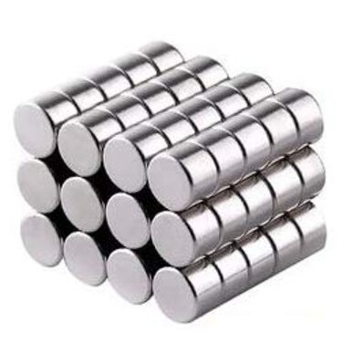 wotoy 30pcs 10x5mm Decorative Refrigerator Magnets Small Round Disc Magnet for Craft Brushed Nickel Fridge Magnets Office Magnets Whiteboard Magnets