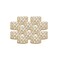 VINCIGANT Pack of 12 Gold Crystal Tea Light Candle Holders for Wedding Home Table Centerpiece Decoration, Gifts Boxed (Candle Excluded)