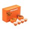 ZPGXLRZ Portable Gongfu Ceramic Tea Set - Beautiful Persimmon-Shaped Chinese Tea Set with Teapot, Tea Can &amp; 4 Cups, Gift Boxed