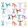 20Pcs Magnets Men, Glow in The Dark Refrigerator Magnets -Humanoid Magnet Toys   Luminous Magnetic People for Fridge, Office, School - Cute Magnetic Men for Fun Decorations-Multi-Coloured