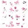 Whaline 16Pcs Halloween Refrigerator Magnets Pink Ghost Fridge Magnets Holiday Metal Magnetic Stickers Decal for Garage Door Locker Mail Box Decor