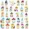 30 Pcs Summer Gnome Refrigerator Magnets Summer Party Decorations Refrigerator Magnets Stickers Summer Gnome Fridge Garage Door Magnets for Fridge Car Mailbox Decorations Birthday Gift