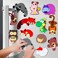 AIERSA Animal Fridge Magnets, 12Pcs Cute Animal Refrigerator Magnets for Whiteboard, Full Backing Magnet, Soft Rubber