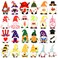 24 Pcs Valentine's Gnome Refrigerator Magnets Holiday Magnets Seasonal Gnomes Winter Spring Halloween Fridge Magnet Garage Door Magnets Decorations for Home Locker Garage Car Kitchen Dishwasher