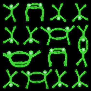 20PCS Fridge Magnets Men for Travel Toys, Cute Rubber Magnetic Men Kids Toys, Translucent Luminous Novelty Magnet Men Toy Use for Refrigerator, Whiteboard, Desk Decoration