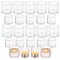 Glasseam Tea Light Candle Holders for Table Centerpiece, Small Clear Glass Votive Candle Holders Set of 24, Cute Mini Floating Tealight Holder for Wedding Centerpieces Birthday Party Decorations