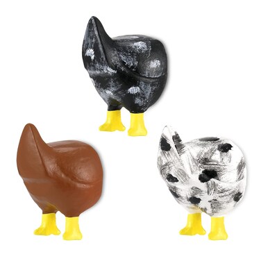 Chicken Butt Magnet Fun Refrigerator Magnets Farm Animal Butt Classroom Magnets Chicken Decorations Funny Refrigerator Photo Magnets for Home and Office Decor Animal Lover Gift (3 Pcs)