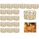 Pack of 20 Gold Crystal Tea Lamp Candlesticks Bowl Tealight Candle Holders Decoration Jewelry Votive Candles Table Centerpieces, Diwali Decorations for Home(20pcs, Gold)