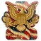 Washington D.C. Shield Eagle Refrigerator Magnet, Patriotic Souvenir and Collectable, 3 by 3.5 Inches