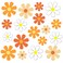 Whaline 18Pcs Car Flower Magnet Groovy Hippie Flower Magnetic Stickers Daisy Flower Cutout Magnet Retro Magnetic Hippie Fridge Magnets for Car Home Metal Door Whiteboard Mailbox Office Cabinets Decor