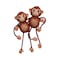 Generic Monkey Magnets for Fridge, Cute, Fun, and Playful Decorative Magnet for Kitchen Refrigerator, School Locker, Dishwasher and Office (2Pcs)   Rembex Games