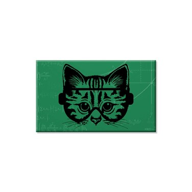 Science Cat Refrigerator Magnet - [3&amp;quot; x 2&amp;quot;]