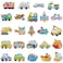Capoda 24 Pcs Transports Diamond Painting Magnet for Kids Valentine Car Fridge Magnet Diamond Painting Kits Truck DIY Diamond Painting Art Magnets for Valentine's Day Classroom Exchange Gift Art Craft