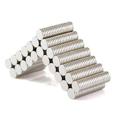 Wotoy 120 Pieces 8x1mm Strong Mini Small Fridge Magnets Tiny Whiteboard Magnet for Refrigerator Office Magnetic Dots Crafts Miniatures Small Models