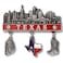 San Antonio Texas Skyline Metal Refrigerator Magnet, Collectible Travel Souvenir, 2.75 Inches