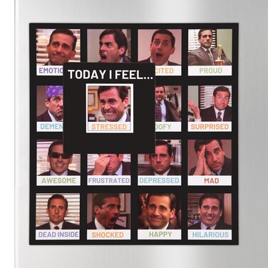 The Office Magnetic Daily Mood Tracker Feeling Poster&iuml;&frac14;&OElig;Funny The Office Gifts for TV Show Fans, The Office Magnets for Fridge,The Office Michael Scott Merchandise,Today I'm Feeling