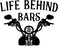 Life Behind Bars Motorcycle Humor Great Gift Idea Single  5 Inch Magnet   Made in The USA   Car Auto Tool Box Refrigerator Magnet S10254