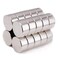 wotoy 30 Pcs 8x5mm Strong Mini Small Fridge Magnets Tiny Whiteboard Magnet for Refrigerator Office Magnetic Dots Crafts Miniatures Small Models