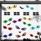 24 Pcs Halloween Garage Door Decorations Magnets Halloween Devil's Eye Magnetic Sticker Car Reflective Magnet Funny Fridge Magnet for Halloween Party Decor