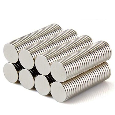 eokoaiee 100 pcs 12x1mm Refrigerator Magnets Fridge Magnet Office Magnets Whiteboard Magnets