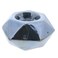 Geometric Cut Slate Blue Ceramic Tea Light Holder-Small