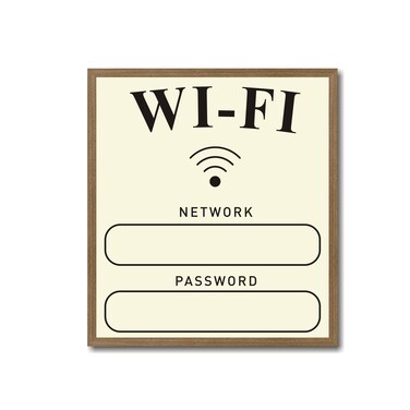 2 Pack WiFi Magnet,Dry Erase WiFi Sign,Airbnb Essentials for Hosts,Magnetic WiFi Password Network Sign for Home, Guests, Business,Airbnb(4.5 * 5inch,Elegant Design)