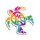 Colorful Sea Turtle Magnet for Refrigerator Locker Toolbox Car White Board Ammo Can - 5.5 Inches at Largest Point - KCM3342