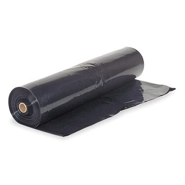 Farm Plastic Supply - Black Plastic Sheeting - 4 mil - (8' x 100') - Black Plastic Tarp, Polyethylene Vapor Barrier Plastic Sheeting, Black Painters Tarp, Roll of Heavy Duty Plastic