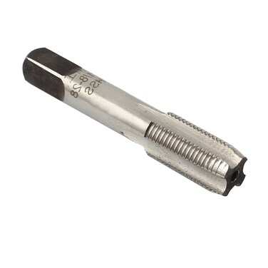 Boxonly Pipe Thread Tap, G1/8 55 Degree 4 Flutes High Speed Steel HSS Cylindrical Machine Threading Tap for Clean and or Re-Thread Damaged or Jam Pipe Threads, 1pcs