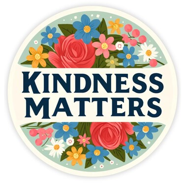 Kindness Matters Magnet for Fridge, Car, and Classrooms, Inspirational Magnetic Decals, 5.5 Inches
