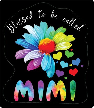 Blessed to Be Called Mimi Heart  Great Gift Idea Single  5 Inch Magnet   Made in The USA   Car Auto Tool Box Refrigerator Magnet  MAG10548