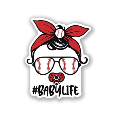#Babylife-Baseball  Great Gift Idea Single  5 Inch Magnet   Made in The USA   Car Auto Tool Box Refrigerator Magnet MAG10004